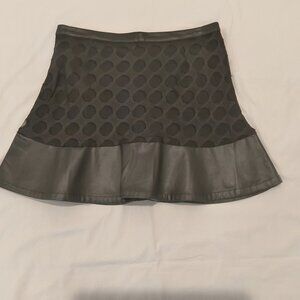 Romeo & Juliet black mini skirt with a polka dot pattern size S